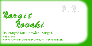 margit novaki business card